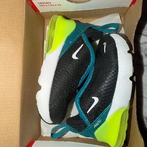 Nike Kids' Black & Neon Green AirMax 270